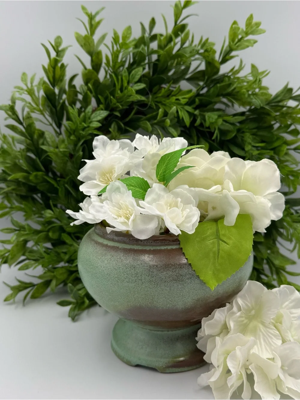 Frankoma Pottery Plainsman Green Planter 22S